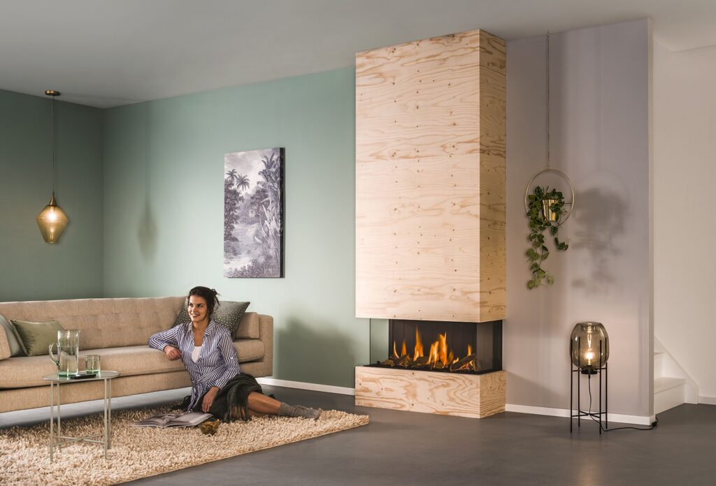 Contemporary Gas Fireplace